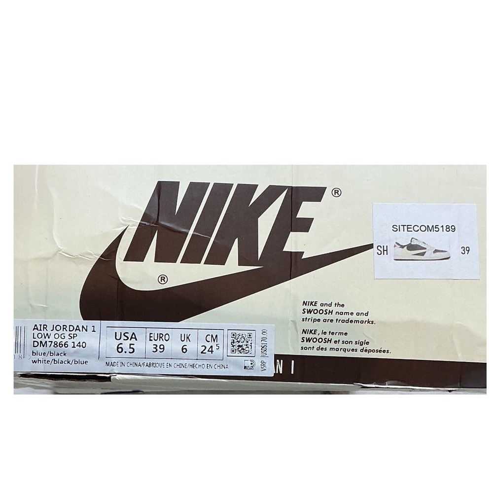 Nike Air Jordan 1 Low OG SP Travis Scott Reverse Mocha 6.5 New With Tags - Picture 6 of 12